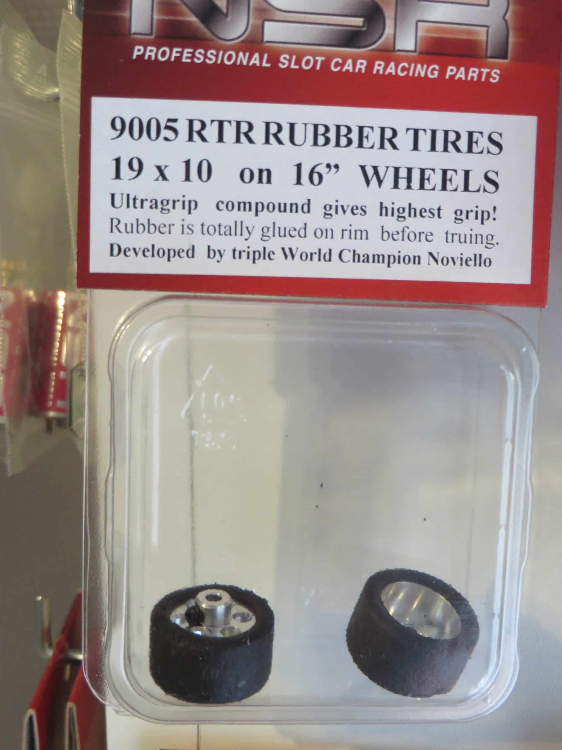 TIRES GLUE ON 16" WHEELS 19X10 Slotcar Garage Belgium