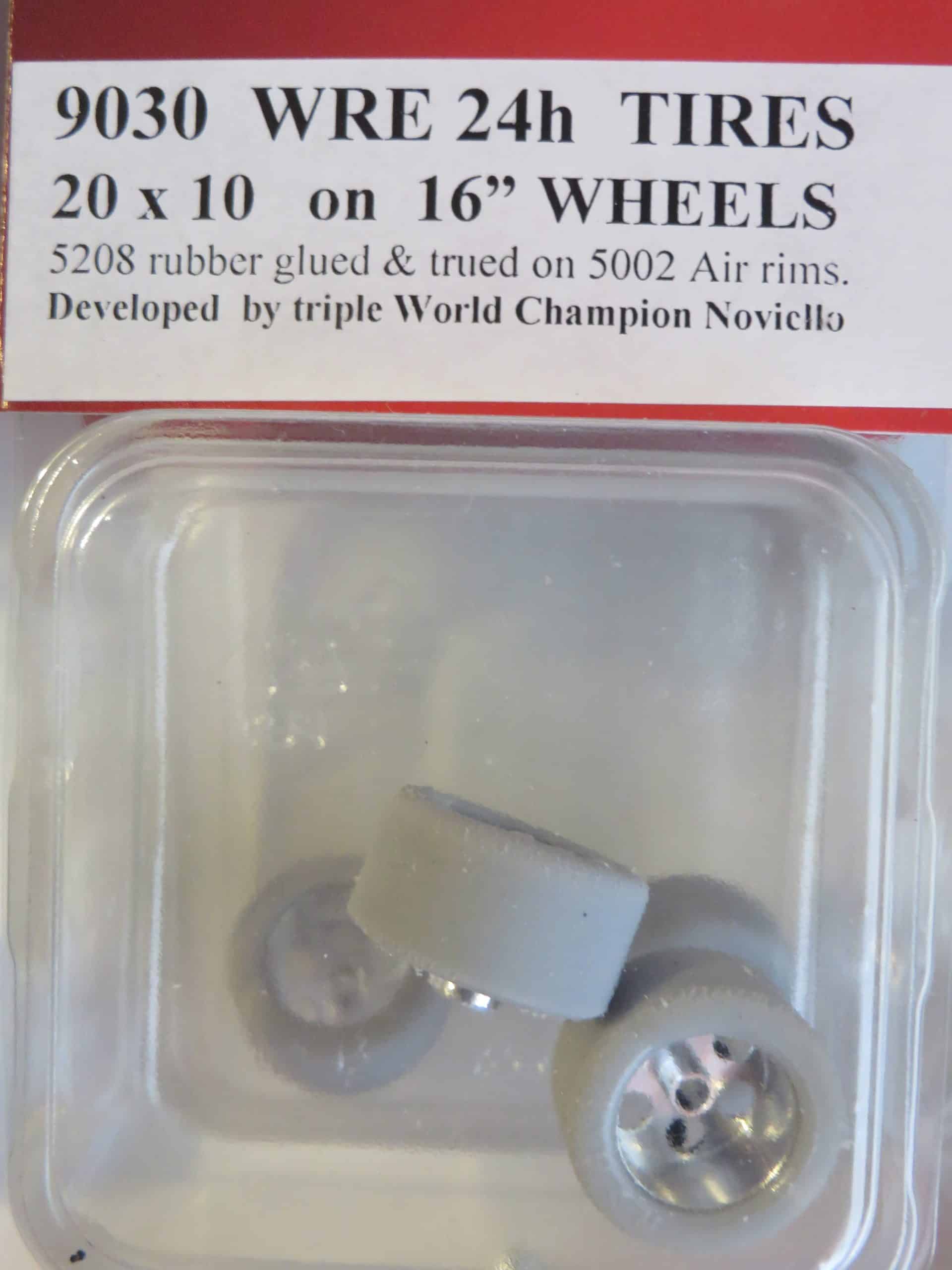 24H TIRES GLUE ON 16" WHEELS 20X10 Slotcar Garage Belgium