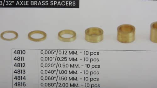 NSR AXLE SPACERS 1,5 MM
