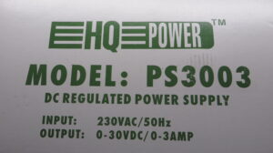 HQ POWER  REGULATED POWER SUPPLY