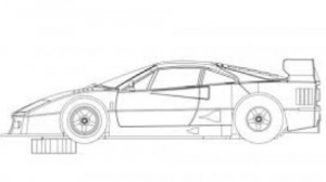 REVOSLOT FERRARI F40 COMPLETE WHITE KIT